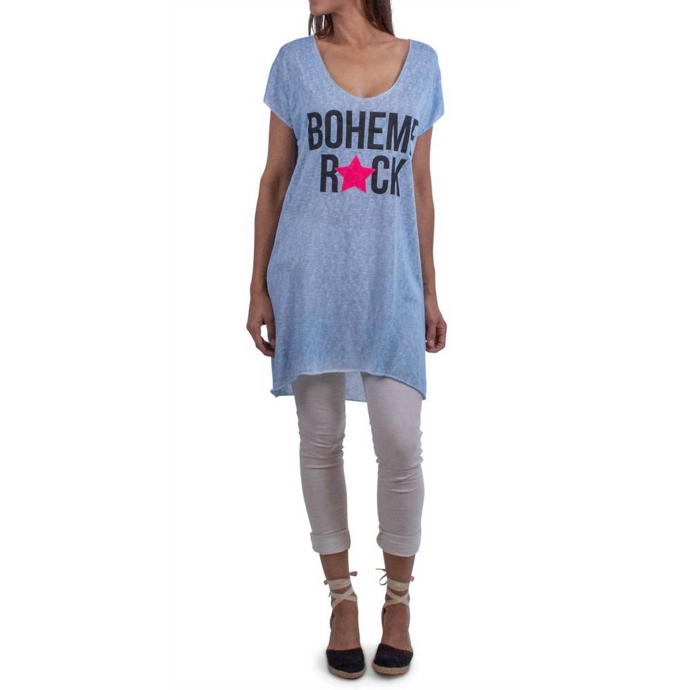 NEW GIGI MODA lia cover up top in blue